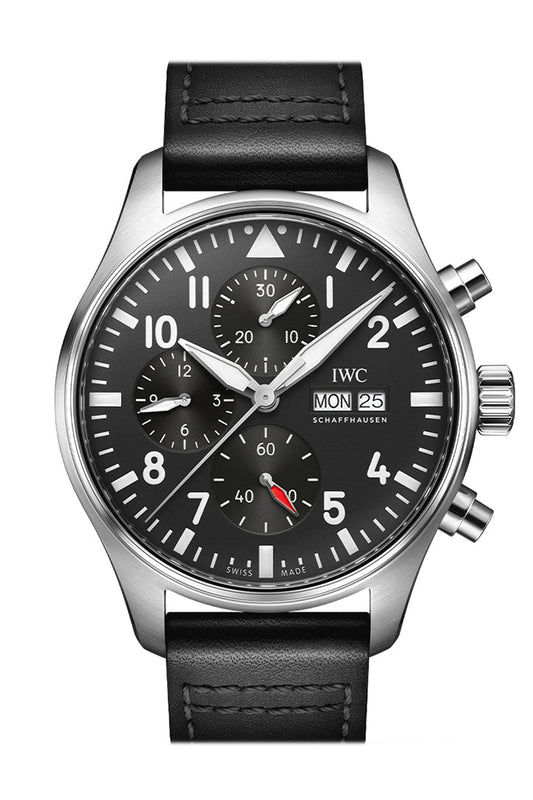 IWC Pilot Chronogragh 43 Black Dial Watch IW378001