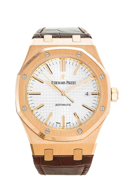Audemars Piguet Royal Oak 41 Silver dial  Rose Gold Watch 15400OR.OO.D088CR.01