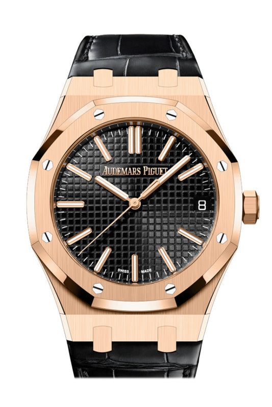 Audemars Piguet Royal Oak 41 Black Dial 50th Anniversary Rose Gold 15510OR.OO.D002CR.01 DCM