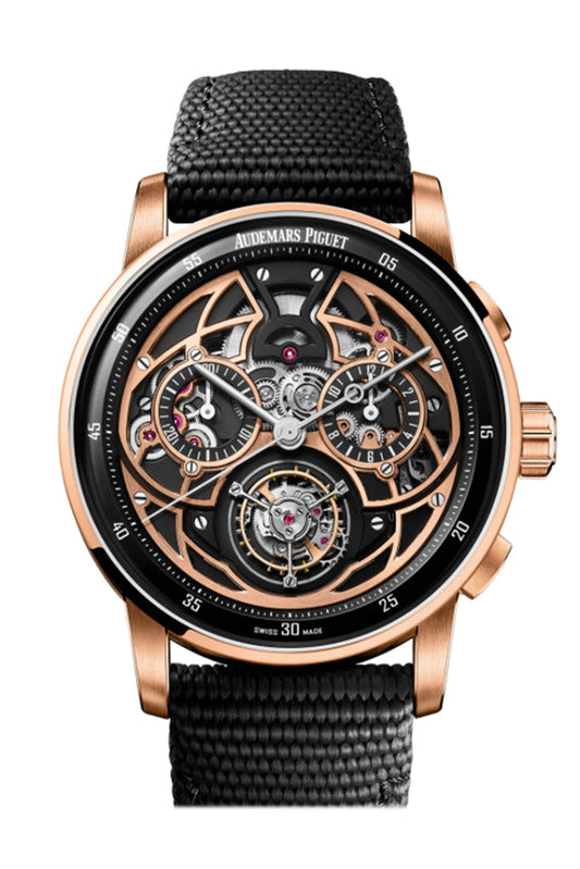 Audemars Piguet CODE 11.59 41mm Flying Tourbillon Chronograph Black Ceramic Watch 26399NR.OO.D002KB.01