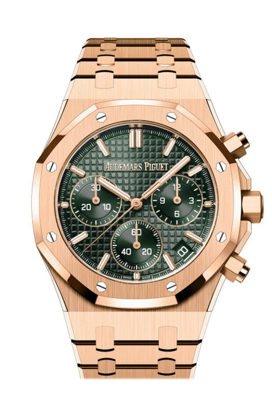 Audemars Piguet Royal Oak 41 Khaki Green Rose Gold Watch 26240OR.OO.1320OR.08