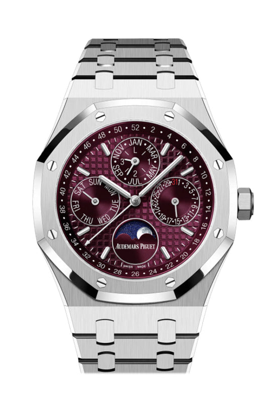 Audemars Piguet Royal Oak 41mm Purple Dial White Gold Watch 26574BC.OO.1220BC.01