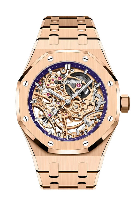 Audemars Piguet Royal Oak 37 Dial Purple Pink Gold  15467OR.OO.1256OR.02