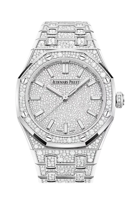Audemars Piguet Royal Oak 34 Diamond Dial White Gold 77452BC.ZZ.1365BC.01