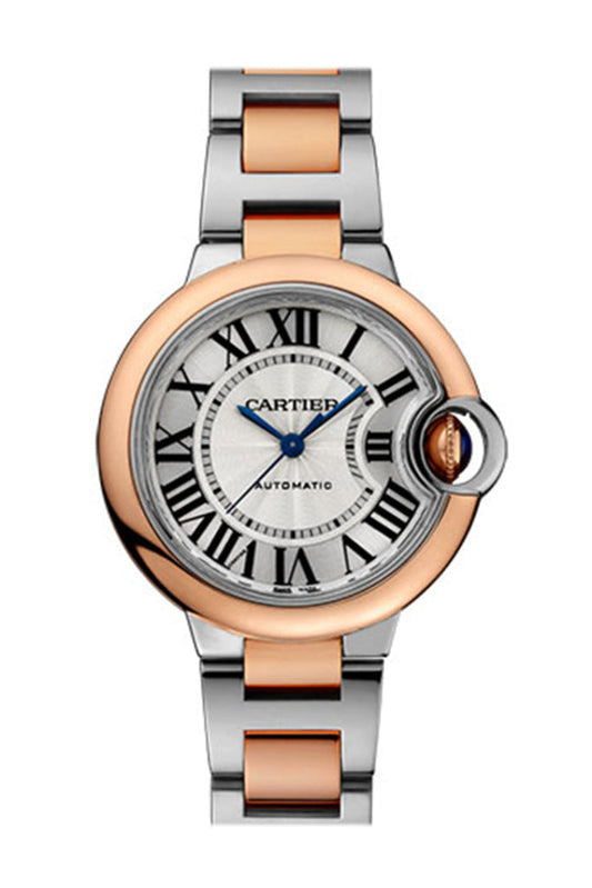 Cartier Ballon Bleu 33MM Steel Rose Gold W2BB0023