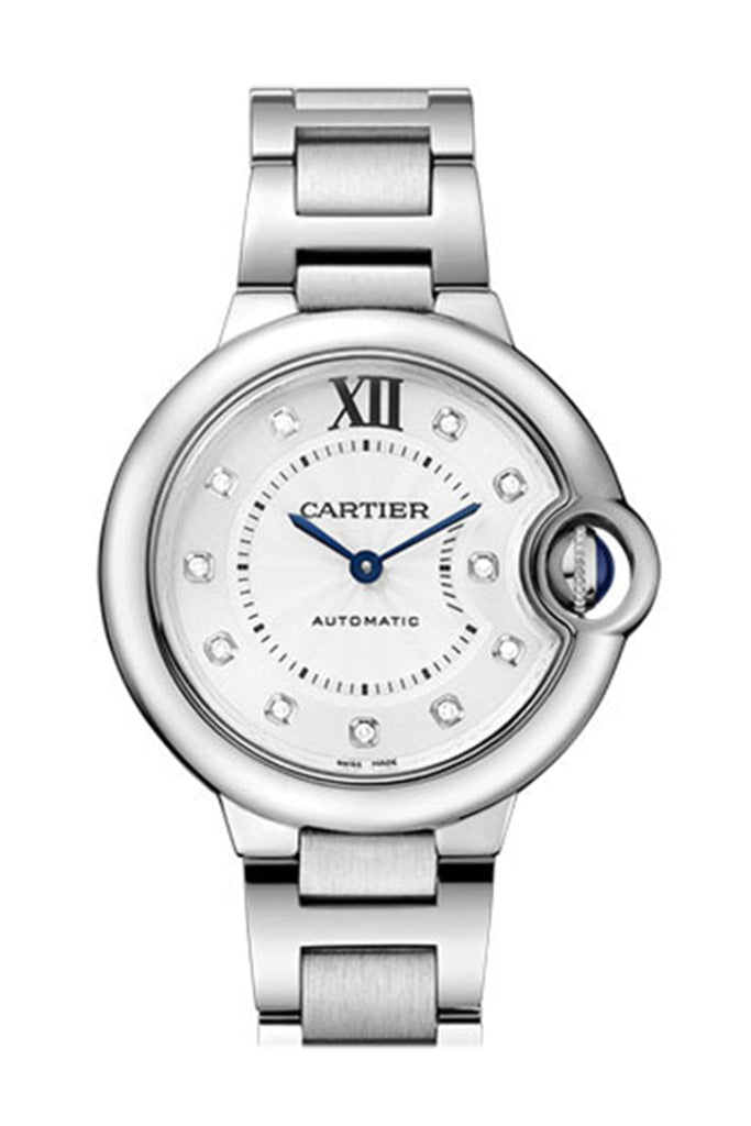 Cartier Ballon Bleu 33MM Diamond Dial  Steel WE902074