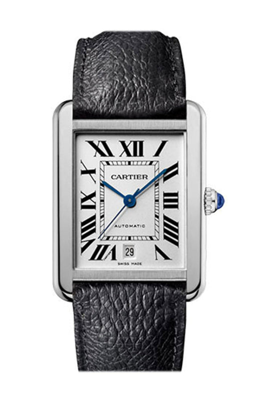 Cartier Tank Solo XL Automatic Silver Dial Men's Watch WSTA0029