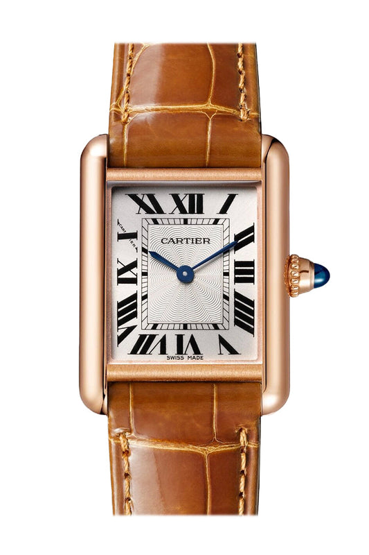 Cartier Tank Louis Cartier Watch - 29.55 mm Pink Gold Case Silvered Dial Watch WGTA0010