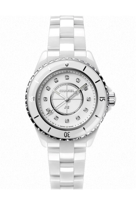 Chanel J12 Quartz Diamond White 33 Ladies Watch H5703   JD