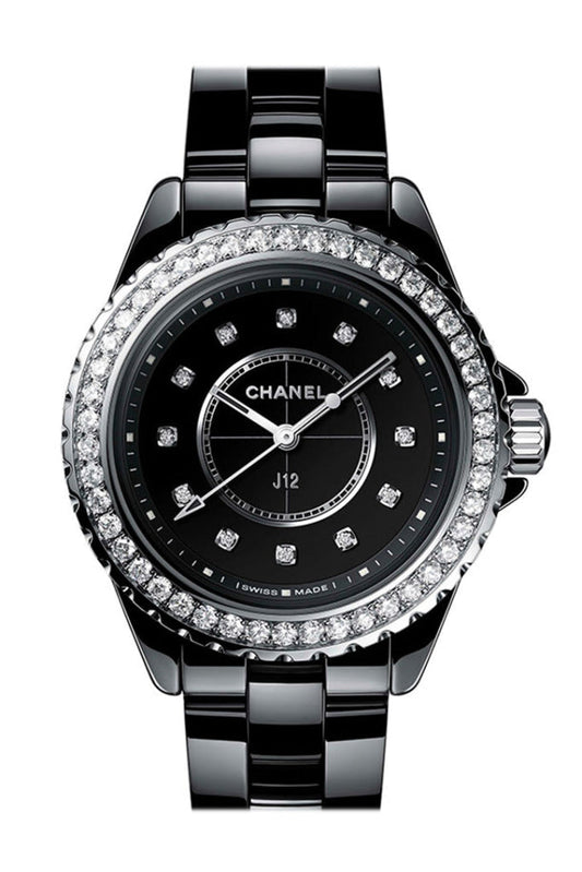 Chanel J12 Quartz Diamond Bezel 33 Ladies Watch H6419  JD