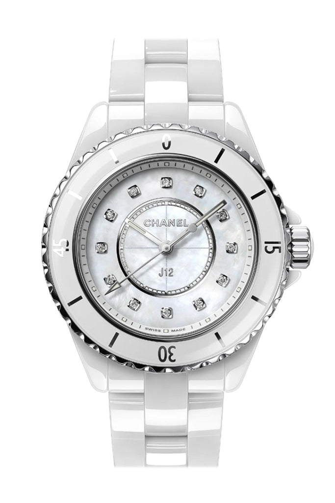 Chanel J12 White Ceramic 33 Quartz Ladies Watch H5704   JD