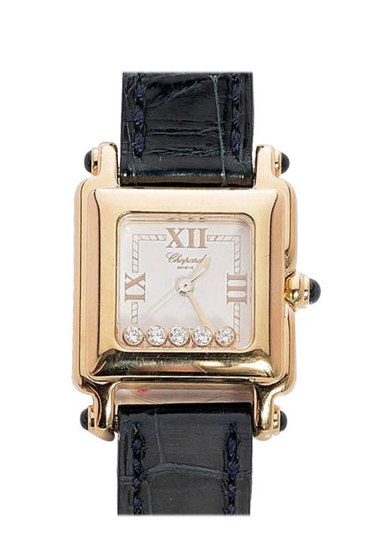 Chopard Mini Happy Sport Square Yellow Gold White 276851/0001