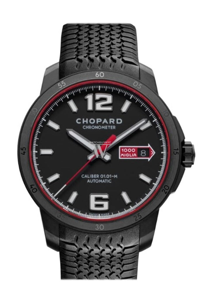 Chopard Mille Miglia GTS 43mm Automatic Speed Black Dlc Blackened Stainless Steel Limited Edition watch 168565-3002