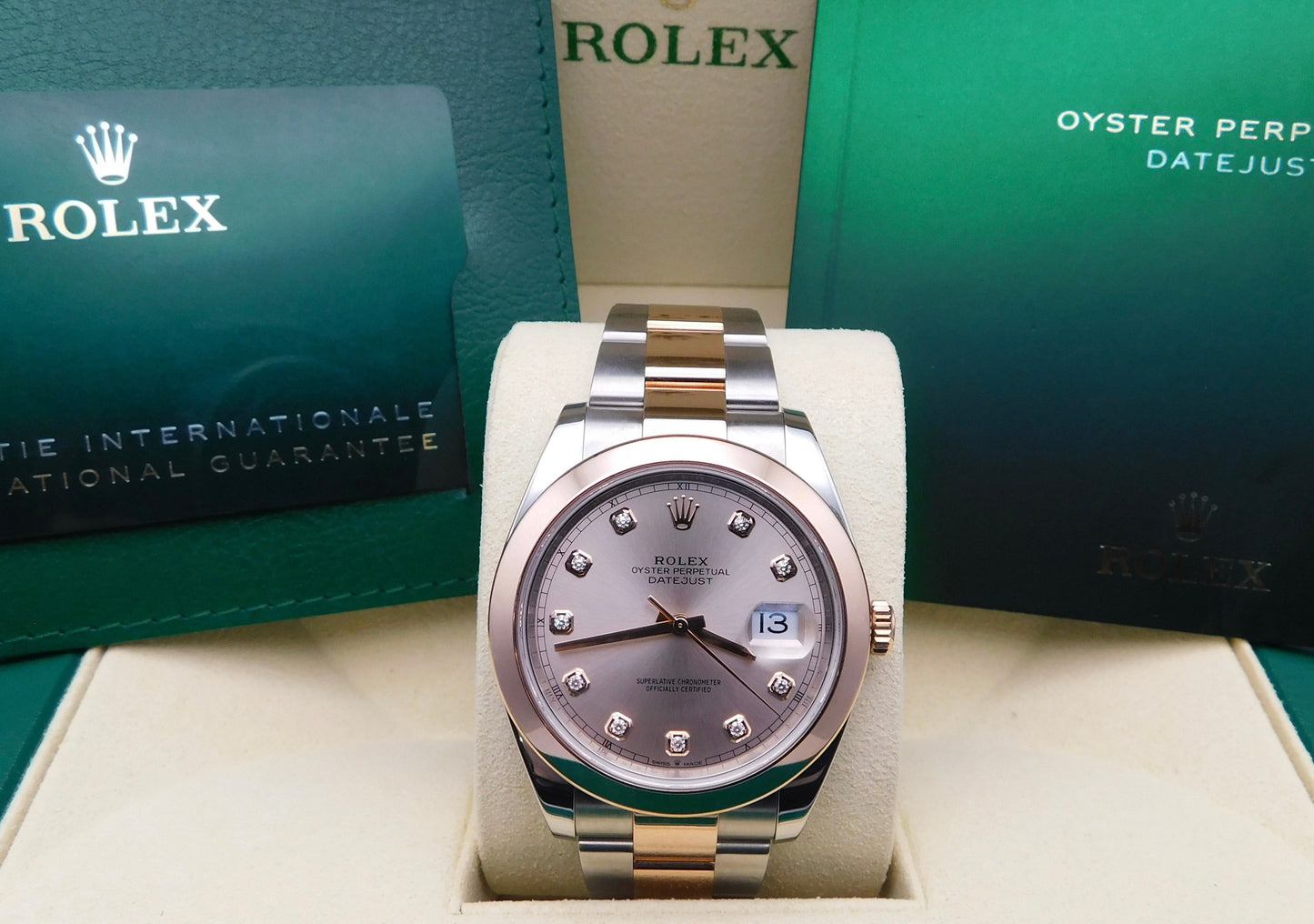 ROLEX DATEJUST 41MM SUNDUST DIAMOND