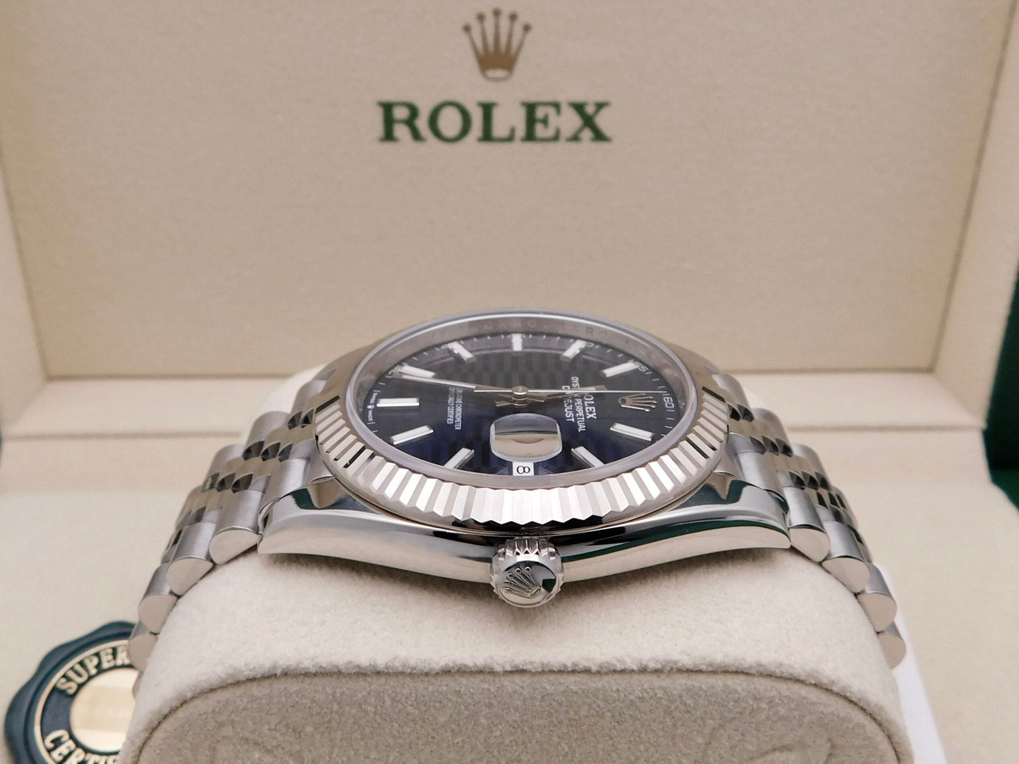 ROLEX DATEJUST 41MM BLUE MOTIF