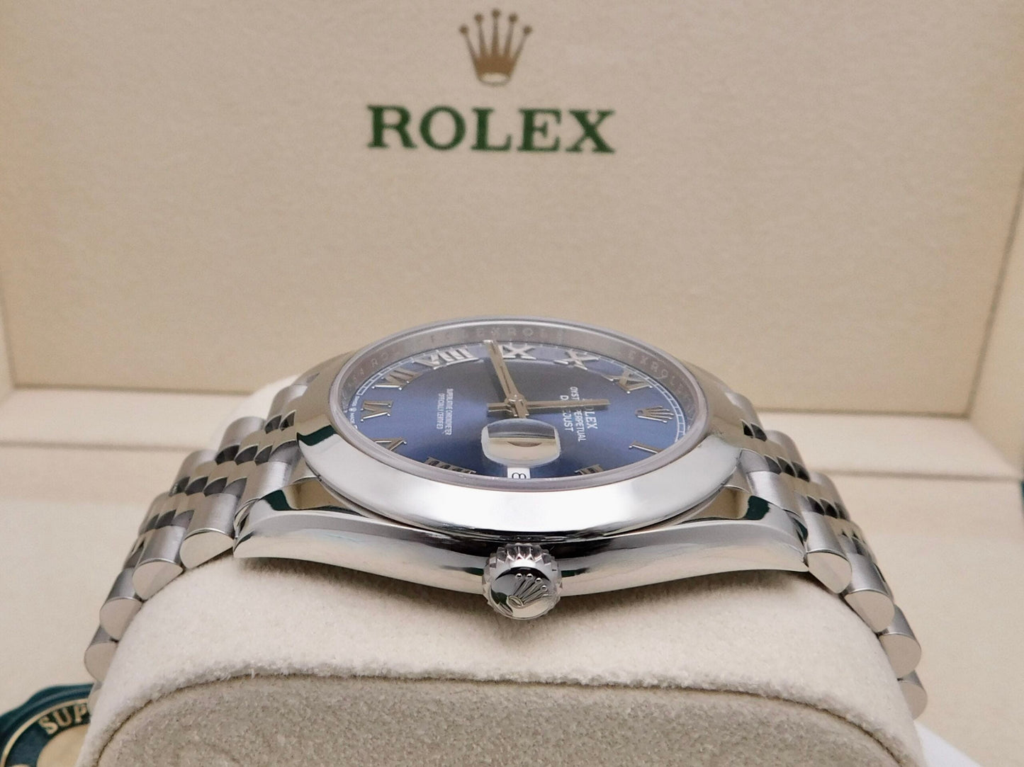 ROLEX DATEJUST 41MM BLUE ROMAN