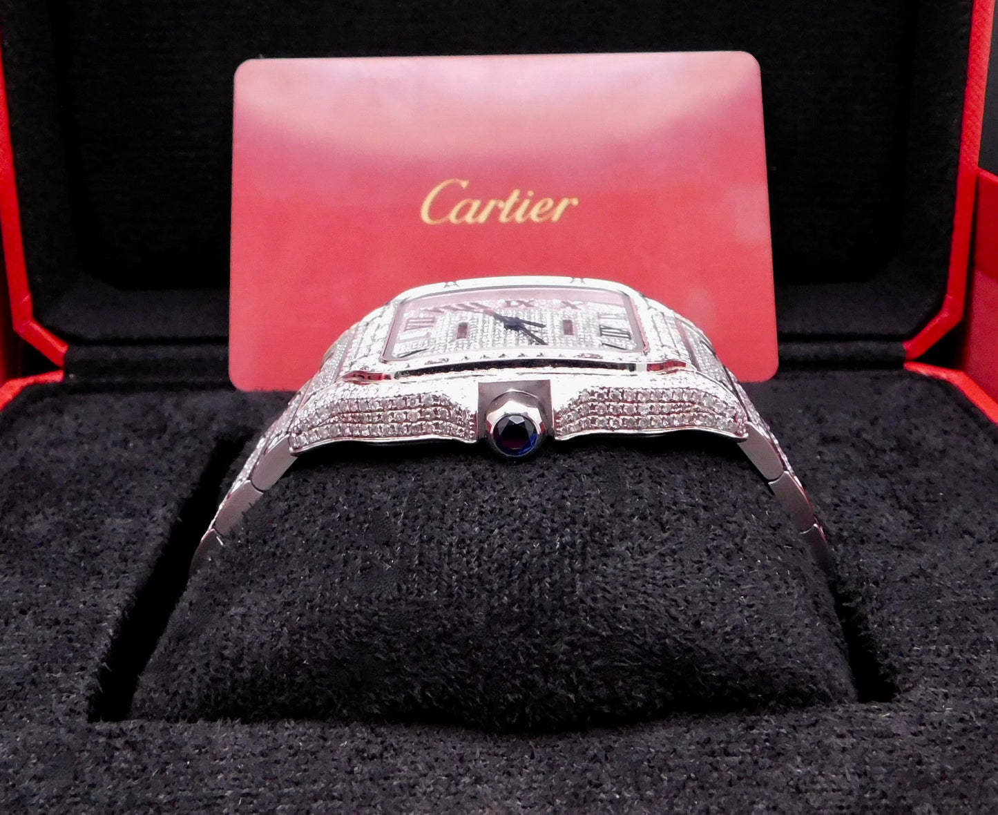 CARTIER SANTOS ICED OUT 40MM
