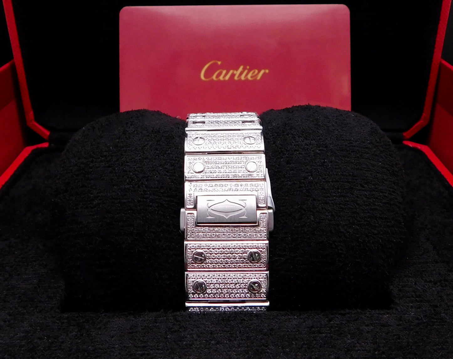 CARTIER SANTOS ICED OUT 40MM