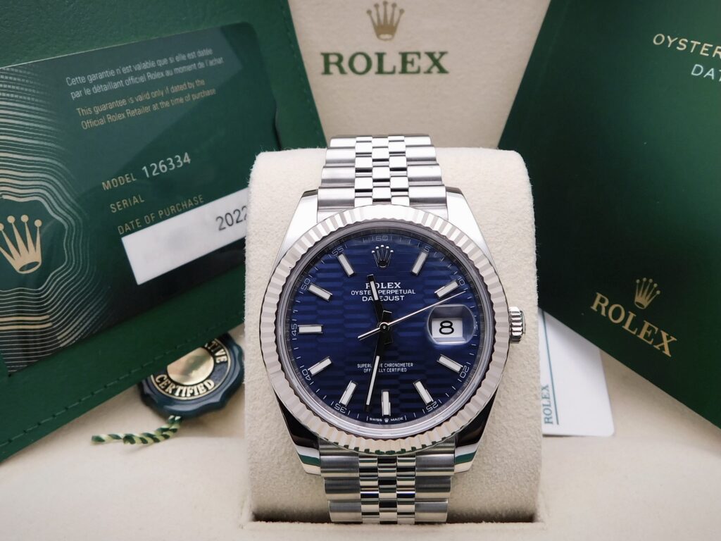ROLEX DATEJUST 41MM BLUE MOTIF