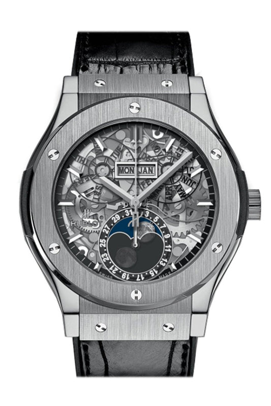 Hublot Classic Fusion Aerofusion Moonphase Sapphire Dial Titanium 45mm Men's Watch 517.NX.0170.LR JD