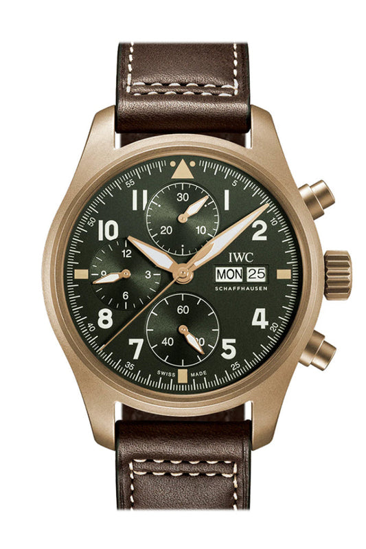 IWC Pilot Chronogragh Spitfire Green Dial Watch IW387902