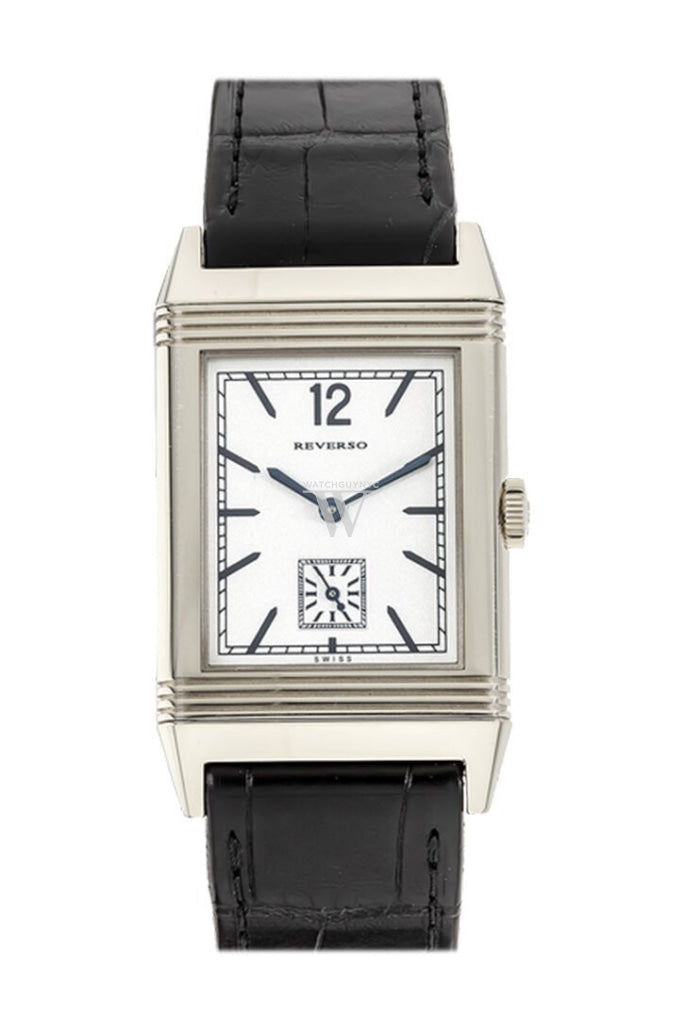 JAEGER JLC Reverso 1931 White Gold Black Croc Silver Dial 2783520