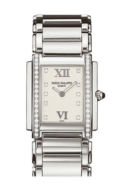 Patek Philippe Twenty four White Dial 30mm Ladies Watch 4910/10A-011