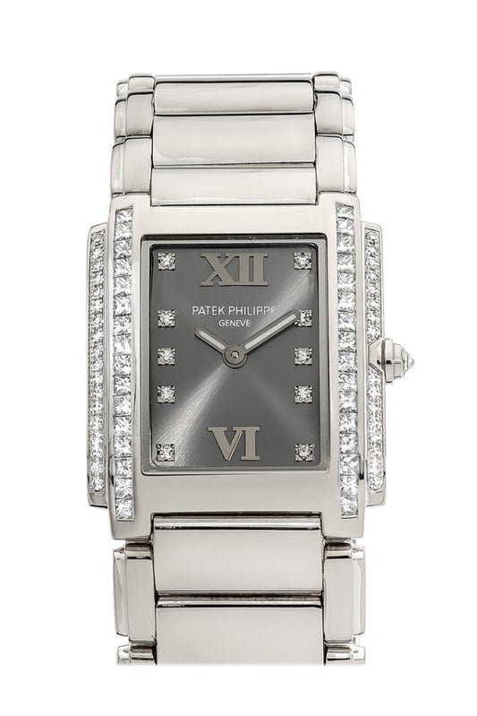Patek Philippe Twenty four Gray Dial 30mm Ladies Watch 4910/20G-010