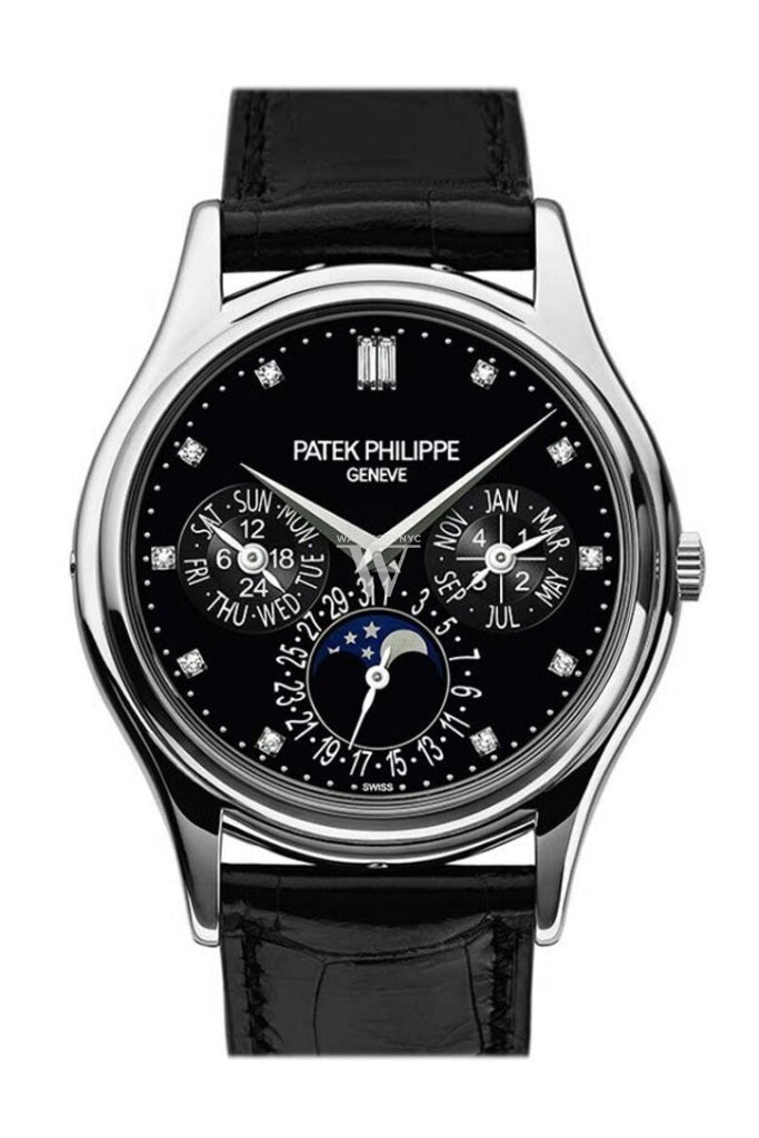 Patek Philippe Grand Complications Black Diamond Dial Automatic 38mm Men's Watch 5140P-013