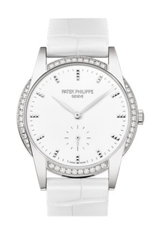 PATEK PHILIPPE Calatrava Gold White Dial 33mm Ladies Watch 7122/200G