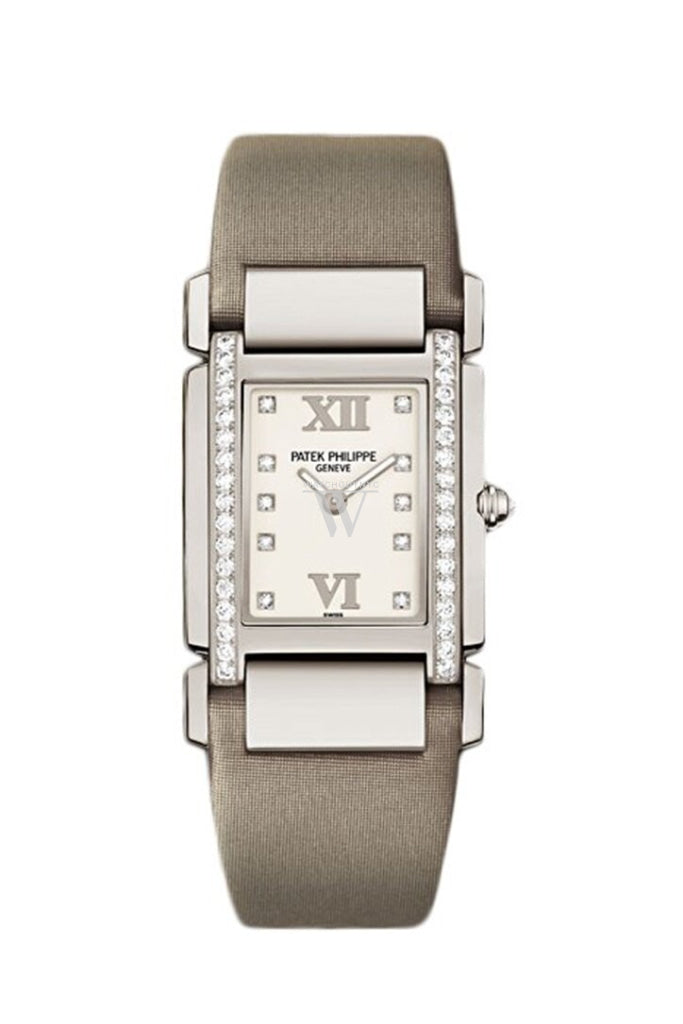 PATEK PHILIPPE Twenty 4 Diamond White Dial White Gold Ladies Watch 4920G-010