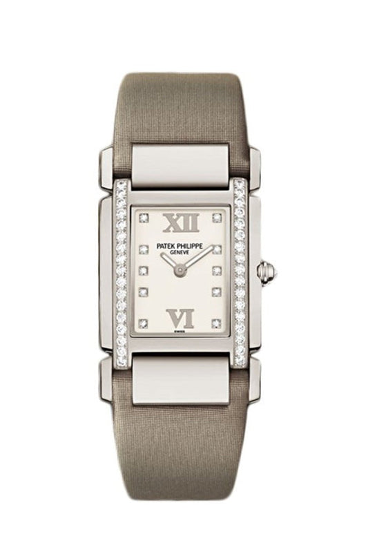 PATEK PHILIPPE Twenty 4 Diamond White Dial White Gold Ladies Watch 4920G-010