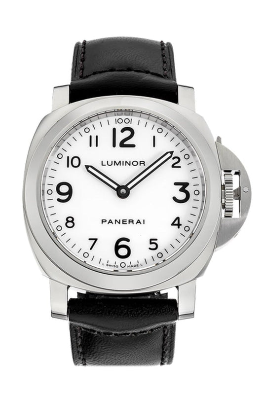 Panerai Panerai Panerai Luminor Base Stainless Steel Manual PAM00114 luxury watch by Global Sky Diamonds, Diamond District NYC, mazalito