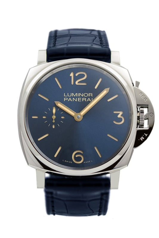 Panerai Panerai Panerai Luminor Blue Dial Men's Watch PAM00728 luxury watch by Global Sky Diamonds, Diamond District NYC, mazalito