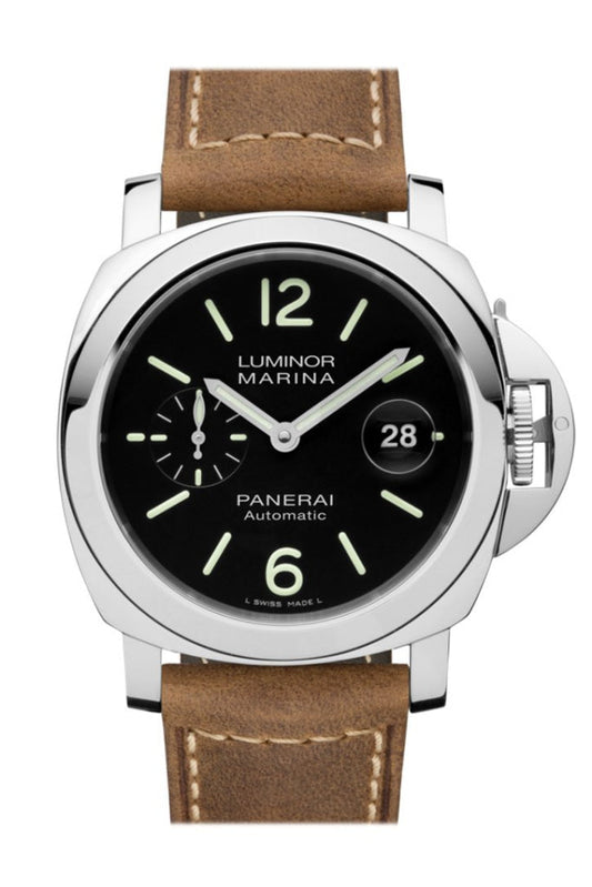 Panerai Panerai Panerai Luminor Marina 3 Day Black Dial Watch PAM01104  New York luxury watch by Global Sky Diamonds, Diamond District NYC, mazalito