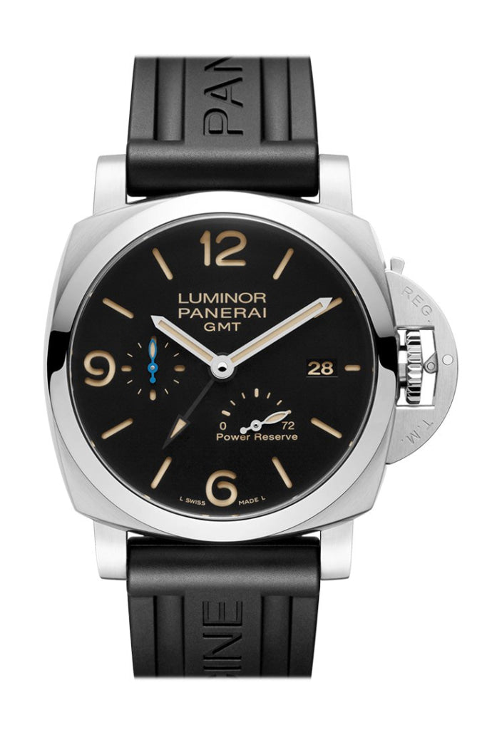 Panerai Panerai Panerai Luminor 3 Day Brown Leather Black Dial Watch PAM01104 New York luxury watch by Global Sky Diamonds, Diamond District NYC, mazalito