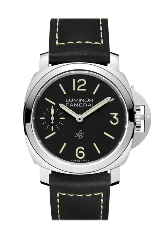 Panerai Panerai Panerai Luminor Logo Hand Wind Black Dial Men's Watch PAM01084 luxury watch by Global Sky Diamonds, Diamond District NYC, mazalito