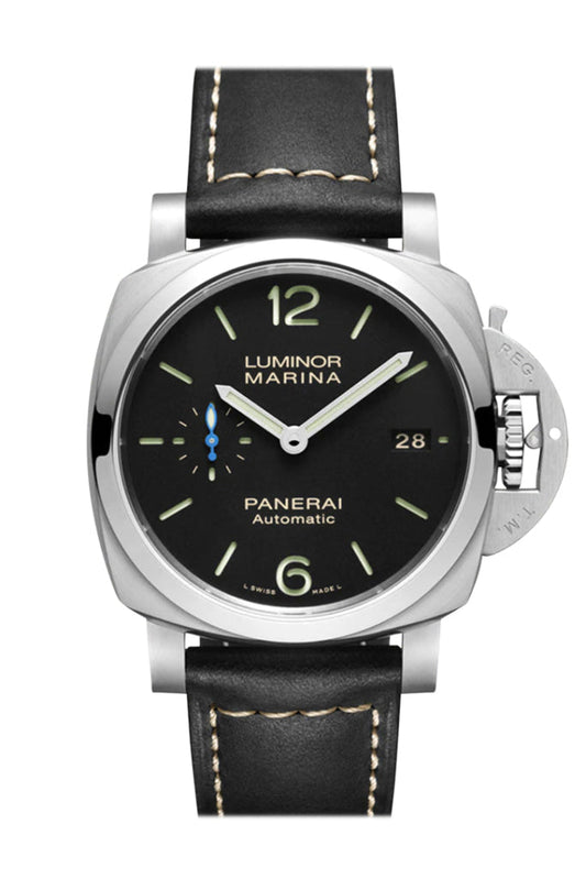 Panerai Panerai Panerai Luminor Marina 42mm Black Dial Watch PAM02392 luxury watch by Global Sky Diamonds, Diamond District NYC, mazalito