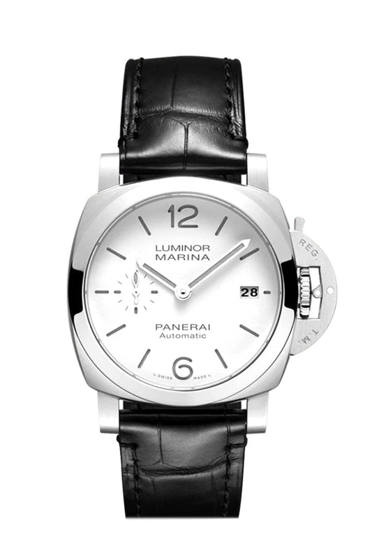 Panerai Panerai Panerai Luminor White Dial PAM01271 luxury watch by Global Sky Diamonds, Diamond District NYC, mazalito