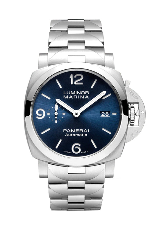 Panerai Panerai Panerai Luminor 3 Day Blue Dial PAM01316 luxury watch by Global Sky Diamonds, Diamond District NYC, mazalito