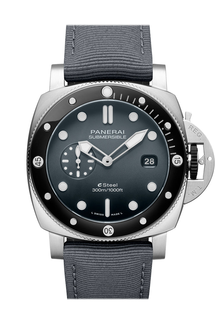 Panerai Panerai Panerai Submersible Quarantana Quattro 44 Grey Dial PAM01288 luxury watch by Global Sky Diamonds, Diamond District NYC, mazalito