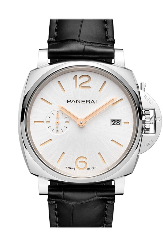 Panerai Panerai Panerai Luminor Due 42 White Dial Watch PAM01388 luxury watch by Global Sky Diamonds, Diamond District NYC, mazalito