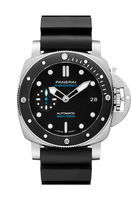 Panerai Panerai Panerai Luminor Submersible 42 Black Dial Watch PAM02683 luxury watch by Global Sky Diamonds, Diamond District NYC, mazalito