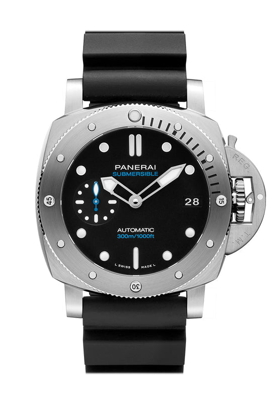 Panerai Panerai Panerai Luminor Submersible 42 Black Dial Watch PAM02973 luxury watch by Global Sky Diamonds, Diamond District NYC, mazalito