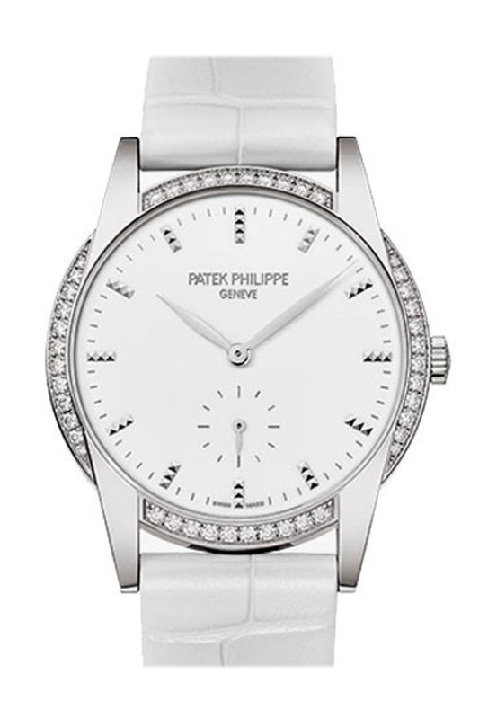 Patek Philippe Calatrava Gold Ladies Whte Dial Watch 7122/200G-001