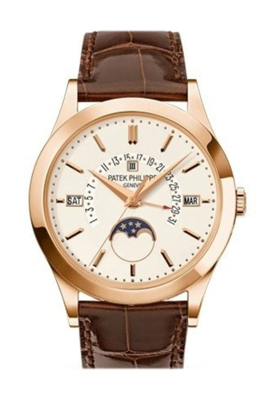 Patek Philippe Grand Complications Silvery Opaline Dial 18K Rose Gold Men's Watch 5496R-001