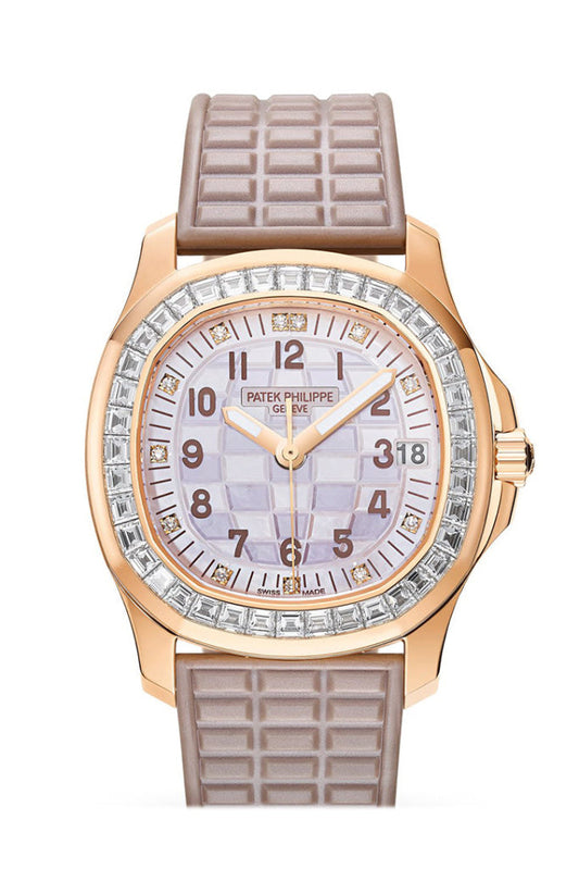 Patek Philippe Aquanaut Luce Haute Joaillerie Ladies  MOP Dial Watch Model 5072R-001