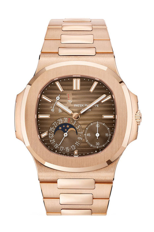 2025 Patek Philippe Nautilus Moon Phase Rose Gold Watch 5712/1R-001