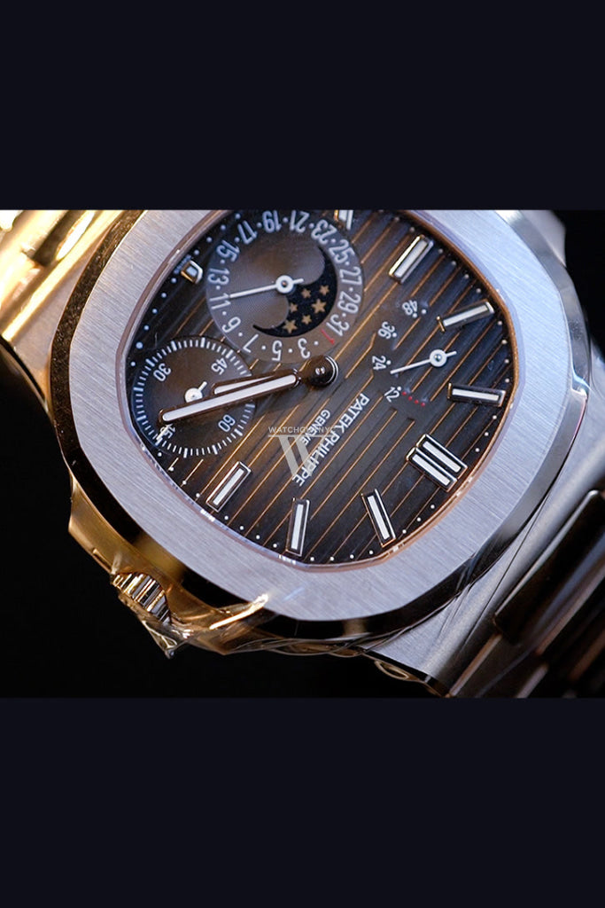 2025 Patek Philippe Nautilus Moon Phase Rose Gold Watch 5712/1R-001