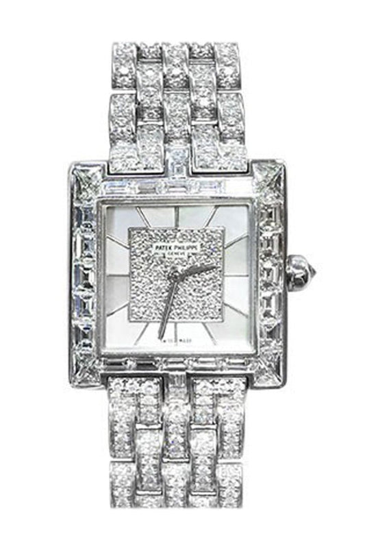 Patek Philippe Ladies Gondola Mother of Pearl Diamond 4875/1G-001 Pre Owned